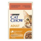 Cat Chow Adult 1+, cu vită și vânătă în jeleu pentru pisici, 85 g
