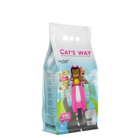 Cat's Way Baby Powder, așternut igienic pentru pisici (bentonită), 5 L (granule mari)