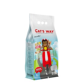 Cat's Way Unscented (Natural), așternut igienic pentru pisici (bentonită), 5 L (granule mari)