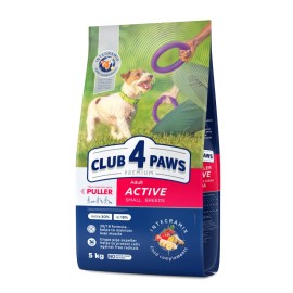 Club 4 Paws Active Small Breeds, cu pui pentru câini, 5 kg
