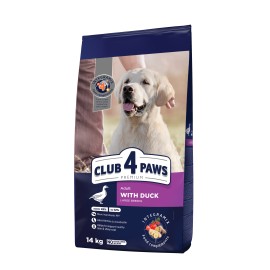 Club 4 Paws Large Breeds with Duck, cu rață pentru câini, 14 kg