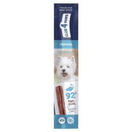 Club 4 Paws Meat Stick Sensitive, cu somon pentru câini, 12 g