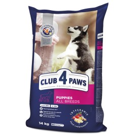Club 4 Paws Puppies All Breeds, cu pui pentru căței, 1 kg la cântar 