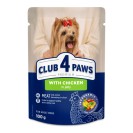 Club 4 Paws With Chicken, cu pui pentru câini (jeleu), 100 g 