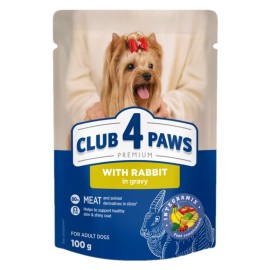 Club 4 Paws With Rabbit, cu iepure pentru câini (sos), 100 g