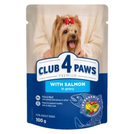 Club 4 Paws With Salmon, cu somon pentru câini (sos), 100 g