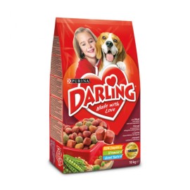 Darling, cu carne și legume pentru câini, 10 kg
