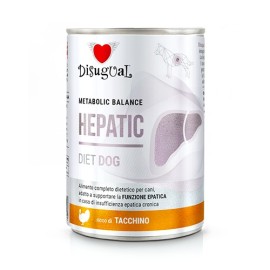 Disugual Hepatic Diet Dog, cu curcan pentru câini, 400 g