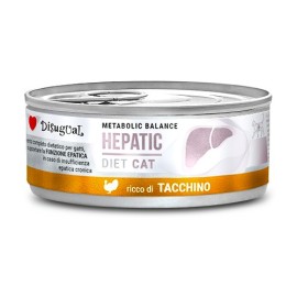 Disugual Hepatic Diet Cat, cu curcan pentru pisici, 85 g