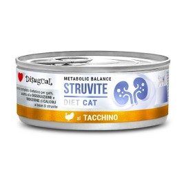 Disugual Struvite Diet Cat, cu curcan pentru pisici, 85 g