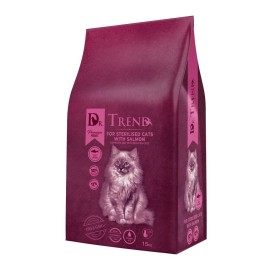 Dr. Trend Sterilised, cu somon pentru pisici, 15 kg