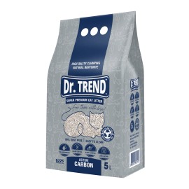 Dr. Trend Active Carbon, așternut igienic pentru pisici, 5 L (4,3 kg)