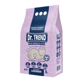 Dr. Trend Lavender, așternut igienic pentru pisici, 10 L (8,6 kg)
