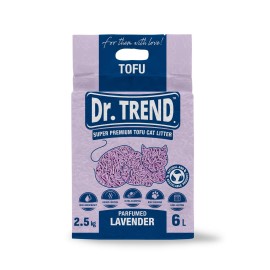 Dr. Trend Tofu Lavender, așternut igienic pentru pisici, 6 L (2,5 kg)