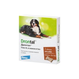 Drontal Plus XL pentru câini până la 35 kg (1 tabletă)
