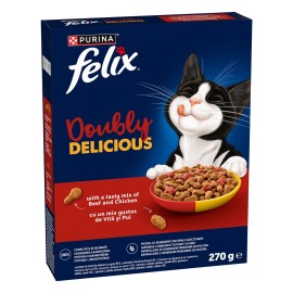 Felix Doubly Delicious, cu vită și pui pentru pisici, 270 g