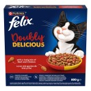 Felix Doubly Delicious, cu vită și pui pentru pisici, 800 g
