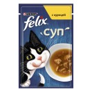 Felix Суп, supă de pui pentru pisici, 48 g
