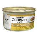 Gourmet Gold, cu pui și ficat în sos pentru pisici, 85 g