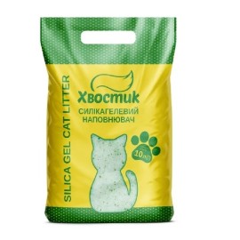 Хвостик Silica Gel, așternut igienic pentru pisici (granule 0,5-2 mm), 10 L