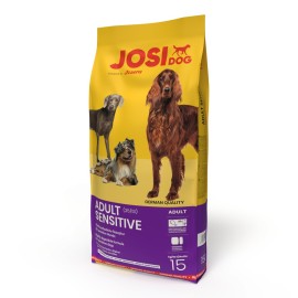 JosiDog Adult Sensitive, cu pui pentru câini, 15 kg