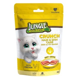 Jungle Crunch Hair&Skin Care, recompense pentru pisici, 60 g