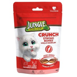 Jungle Crunch Strong Bones, recompense pentru pisici, 60 g