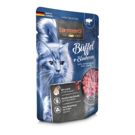 Leonardo Water Buffalo+Blueberries, cu bivol și afine pentru pisici, 85 g