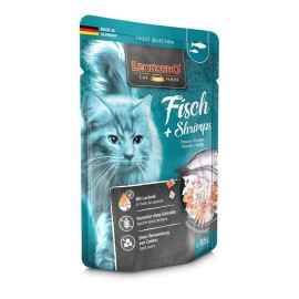 Leonardo Fish+Shrimps, cu pește și creveți pentru pisici, 85 g