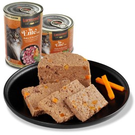 Leonardo Ente mit Huhn&Karotten, cu rață, pui și morcovi pentru pisici, 400 g