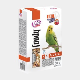 Lolo Pets Foody for Budgie, hrană cu fructe pentru peruși, 500 g