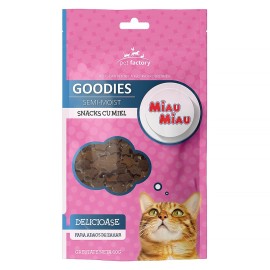 Miau Miau Goodies, snacks cu miel pentru pisici, 60 g