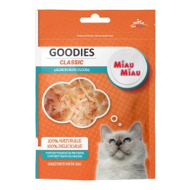 Miau Miau Goodies Classic Salmon Mini Clouds, recompense pentru pisici, 50 g