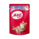 Мяу, cu curcan în sos pentru pisici, 85 g
