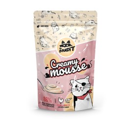 Mr. Bandit Creamy Mousse, cu pui și creveți pentru pisici, 60 g (6 bucăți)