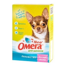 Omega Neo+ "Весёлый малыш",  supliment vitaminic pentru căței, 60 tablete