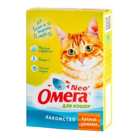 Omega Neo+ "Крепкое здоровье", supliment vitaminic pentru pisici, 90 tablete