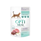 Optimeal Hairball Control with Duck&Liver, cu rață și ficat în jeleu pentru pisici, 85 g (12 bucăți)