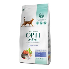 Optimeal Sterilised, cu somon pentru pisici, 1 kg (la cântar)