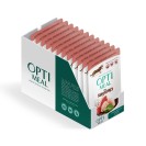 Optimeal for Carnivores with Veal, Chicken&Spinach, cu vițel, pui și spanac pentru pisici, 85 g (12 bucăți)