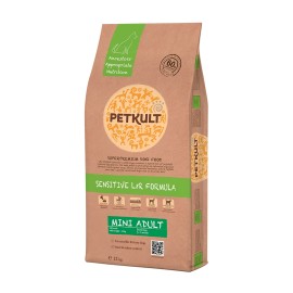 Petkult Sensitive Mini Adult, cu miel și orez pentru câini, 1 kg la cântar 