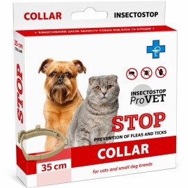 PROVET InsectoStop, zgardă antiparazitară pentru câini și pisici, 35 cm