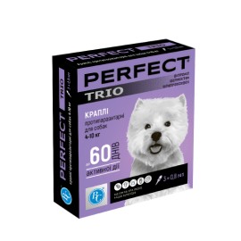 PerFect Trio, picături antiparazitare pentru câini 4-10 kg (1 fiolă), 0,8 ml