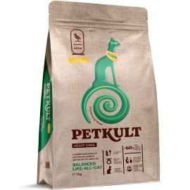 Petkult Balanced, cu pui pentru pisici, 7 kg