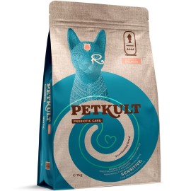 Petkult Sensitive, cu somon pentru pisici, 7 kg