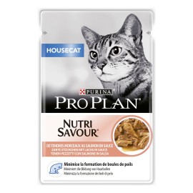 Pro Plan Indoor, cu somon în sos pentru pisici, 85 g