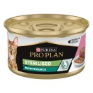 Pro Plan Sterilised Maintenance, pate cu ton și somon pentru pisici, 85 g