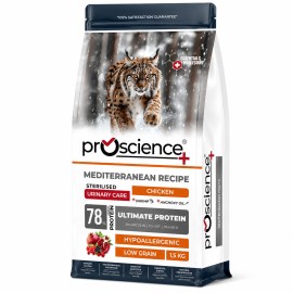 Proscience Sterilised Urinary Care Chicken, cu pui pentru pisici, 1,5 kg