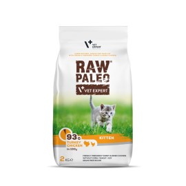 Raw Paleo Kitten, cu curcan și pui pentru motănei, 2 kg
