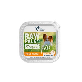Raw Paleo Mini Adult Turkey, cu curcan pentru câini (pate), 150 g